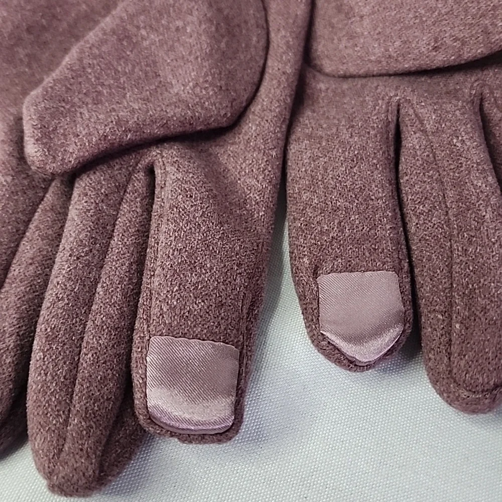 Women's Soft Gloves with Velvet Lining Warm Heathered Rose New
